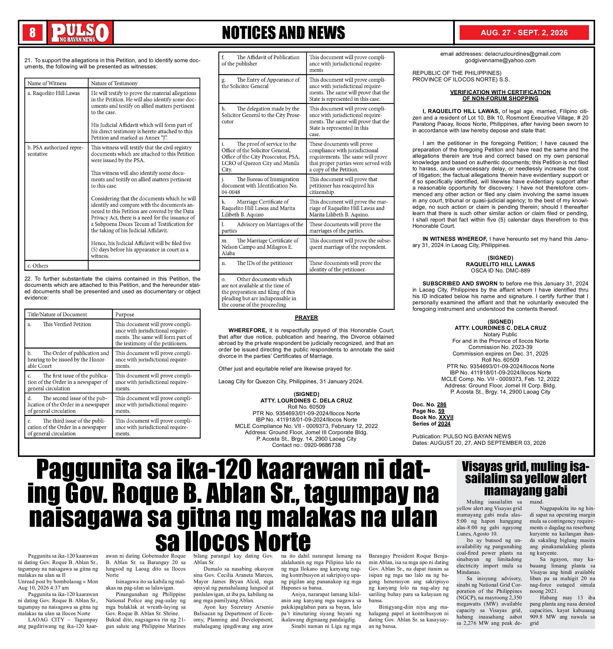 newspaper PAGE 8